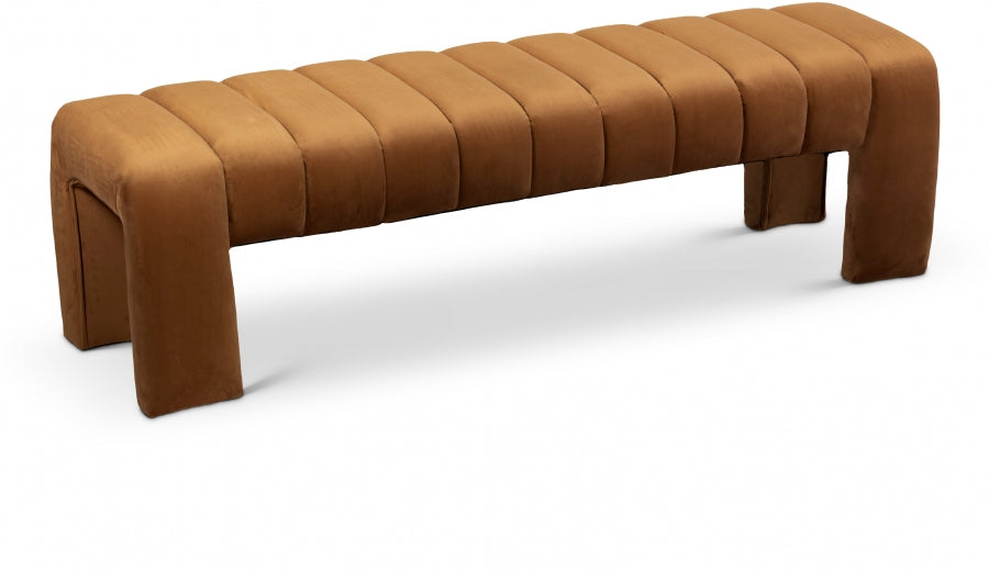 Andaz Velvet Bench Saddle from Meridian - Luna Furniture