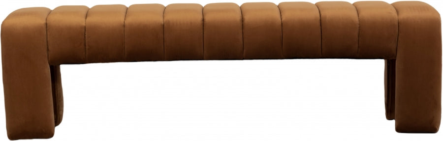 Andaz Velvet Bench Saddle from Meridian - Luna Furniture