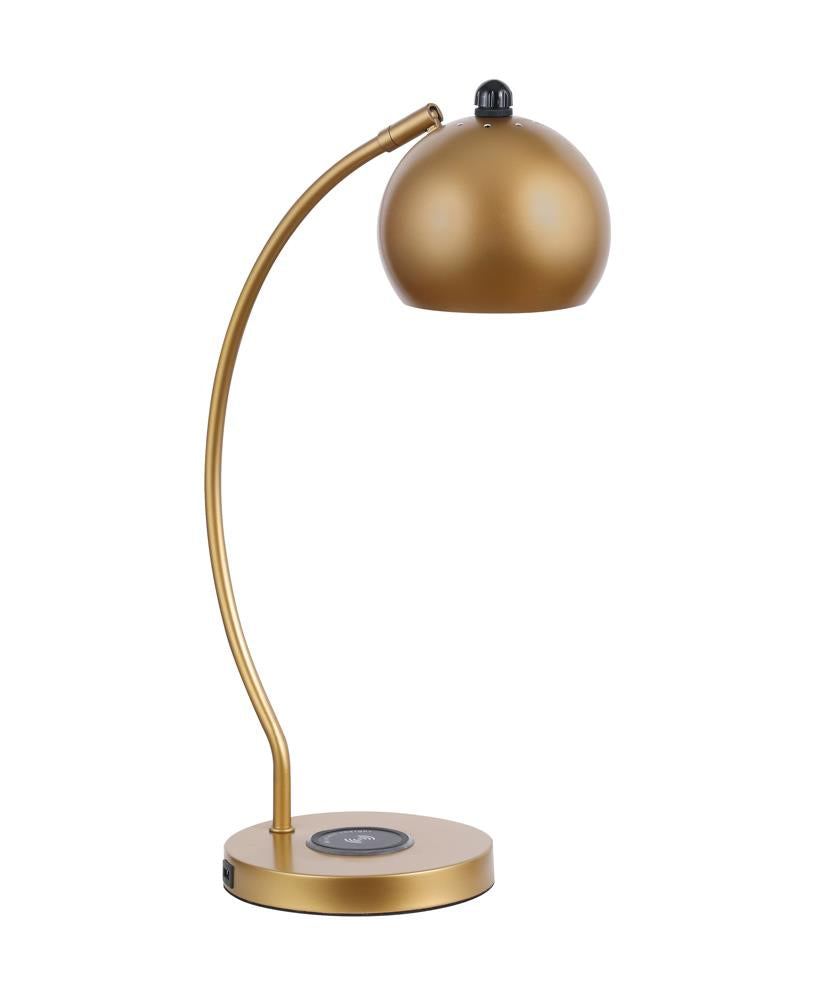 Andreas Dome Shade Table Lamp Gold from Coaster - Luna Furniture