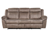 Andres Brown - 3pc Reclining Living Room Set - Andres Brown - Luna Furniture