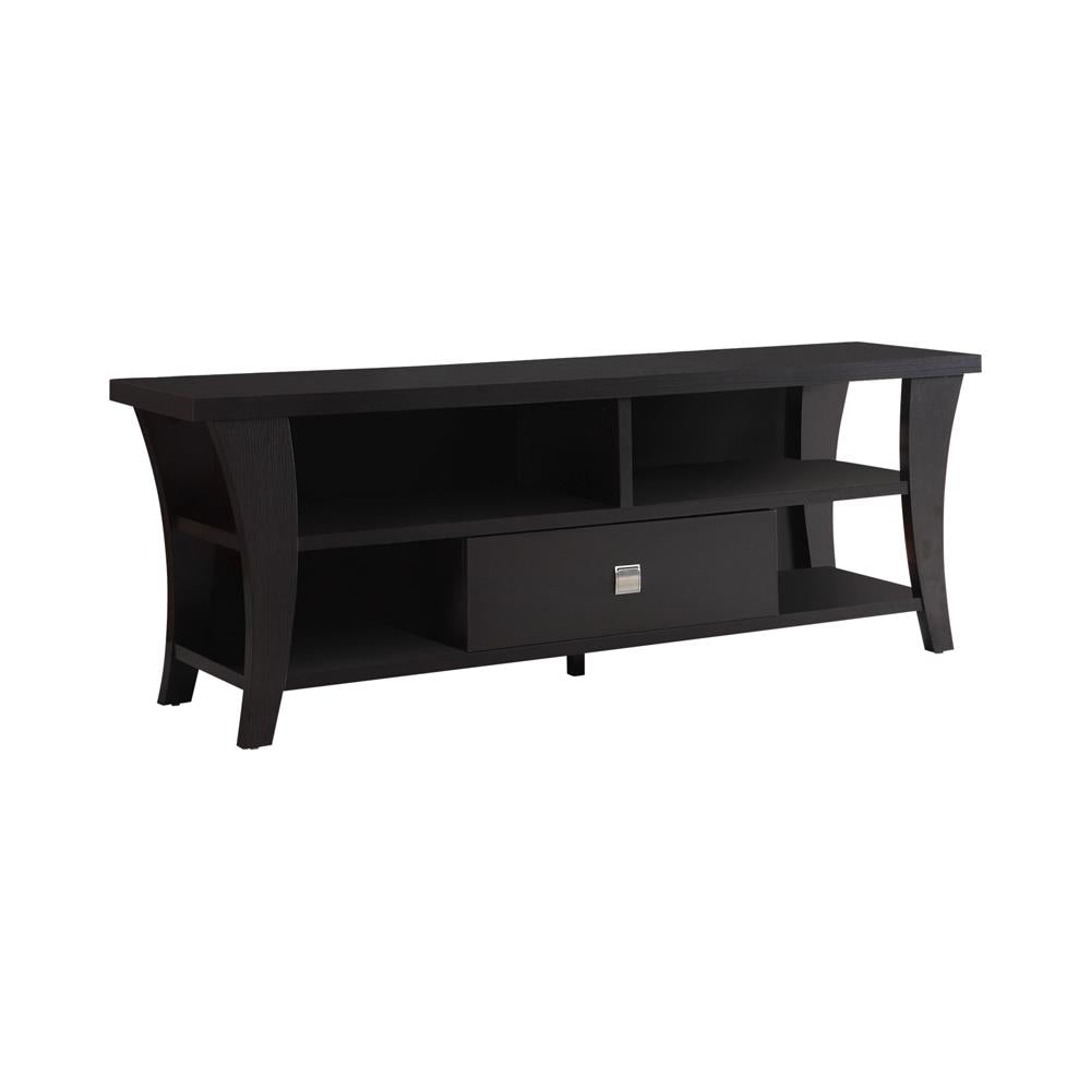 Anita 1-Drawer TV Console Cappuccino from Coaster - Luna Furniture