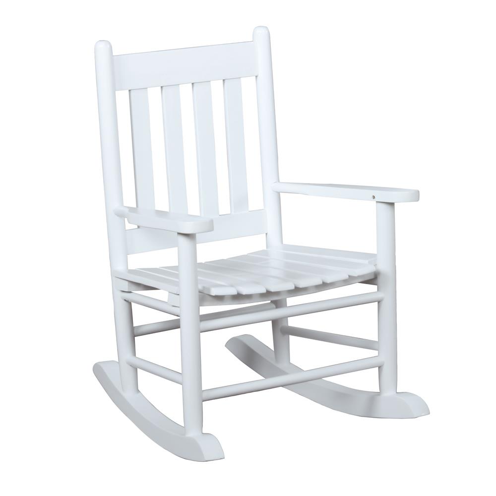 609455 by Coaster - Annie Slat Back Wooden Rocking Chair White