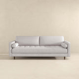 Anthony Mid-Century Modern Light Grey Pillow Back Fabric Sofa - SOF-DAP-LIN-LGRY - Luna Furniture