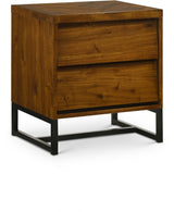 Reed Antique Wood Nightstand from Meridian - Luna Furniture