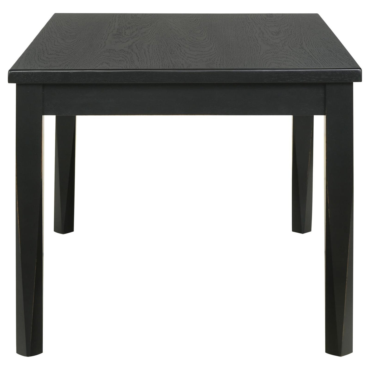 Appleton Rectangular Wood Dining Table Black Washed from Coaster - Luna Furniture