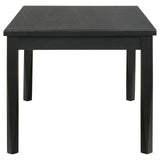 Appleton Rectangular Wood Dining Table Black Washed from Coaster - Luna Furniture