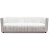 April Mid Century Modern Luxury Tight Back Couch Cream Boucle - AFC00250 - Luna Furniture