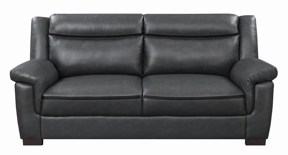 Arabella Pillow Top Upholstered Sofa Grey - 506591 - Luna Furniture