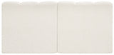 Arc Boucle Fabric 2pc. Sectional Cream from Meridian - Luna Furniture