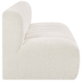 Arc Boucle Fabric 2pc. Sectional Cream from Meridian - Luna Furniture