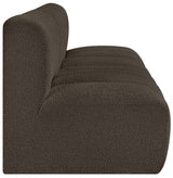 Arc Boucle Fabric 3pc. Sectional Brown from Meridian - Luna Furniture