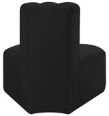 Arc Boucle Fabric Modular Chair Black from Meridian - Luna Furniture