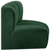 Arc Boucle Fabric Modular Chair Green from Meridian - Luna Furniture