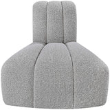 Arc Boucle Fabric Modular Chair Grey from Meridian - Luna Furniture