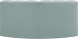 Arc Faux Leather 2pc. Sectional Mint from Meridian - Luna Furniture