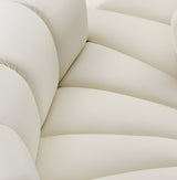 Arc Faux Leather 3pc. Sectional Cream from Meridian - Luna Furniture