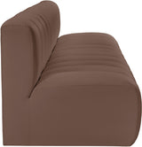 Arc Faux Leather 4pc. Sectional Brown from Meridian - Luna Furniture