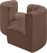 Arc Faux Leather 4pc. Sectional Brown from Meridian - Luna Furniture