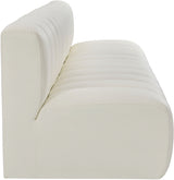 Arc Faux Leather 4pc. Sectional Cream from Meridian - Luna Furniture