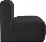 Arc Faux Leather Modular Chair Black from Meridian - Luna Furniture