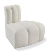 Arc Faux Leather Modular Chair Cream from Meridian - Luna Furniture