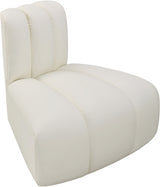 Arc Faux Leather Modular Chair Cream from Meridian - Luna Furniture