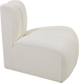 Arc Faux Leather Modular Chair Cream from Meridian - Luna Furniture