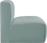 Arc Faux Leather Modular Chair Mint - 101Mint-ST - Luna Furniture