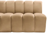 Arc Velvet 10pc. Sectional Camel from Meridian - Luna Furniture