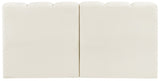 Arc Velvet 2pc. Sectional Cream from Meridian - Luna Furniture