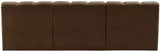 Arc Velvet 3pc. Sectional Brown from Meridian - Luna Furniture