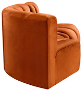 Arc Velvet 3pc. Sectional Cognac from Meridian - Luna Furniture