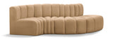 Arc Velvet 4pc. Sectional Camel from Meridian - Luna Furniture