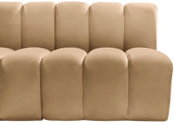 Arc Velvet 5pc. Sectional Camel from Meridian - Luna Furniture