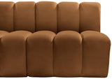 Arc Velvet 8pc. Sectional Saddle from Meridian - Luna Furniture