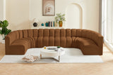 Arc Velvet 8pc. Sectional Saddle from Meridian - Luna Furniture