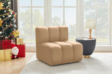 Arc Velvet Modular Chair Camel from Meridian - Luna Furniture