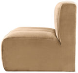 Arc Velvet Modular Chair Camel from Meridian - Luna Furniture