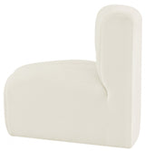 Arc Velvet Modular Chair Cream from Meridian - Luna Furniture