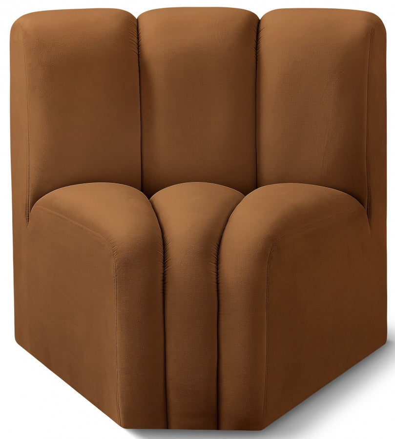 Arc Velvet Modular Chair Saddle from Meridian - Luna Furniture