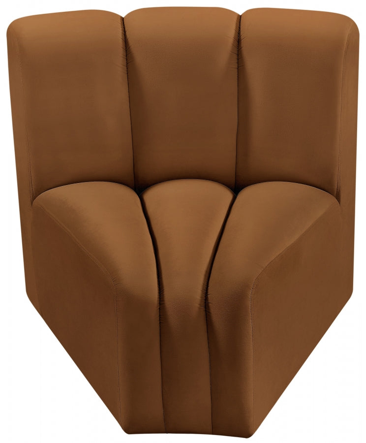 Arc Velvet Modular Chair Saddle from Meridian - Luna Furniture