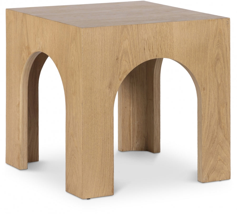 Arch End Table Natural from Meridian - Luna Furniture