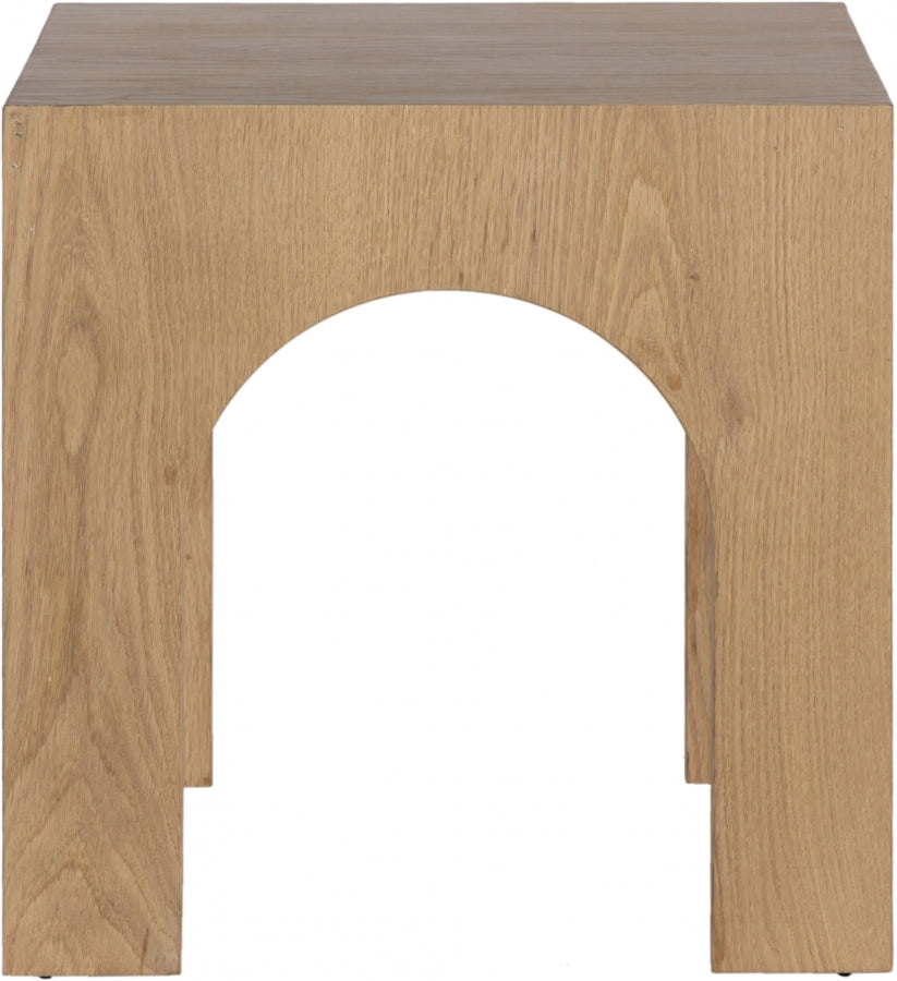 Arch End Table Natural from Meridian - Luna Furniture