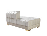 Ariana Ivory Velvet Double Chaise Sectional - ARIANAIVORY-SEC - Luna Furniture