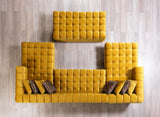 Ariana Mustard Velvet Double Chaise Sectional - ARIANAMUSTARD-SEC - Luna Furniture