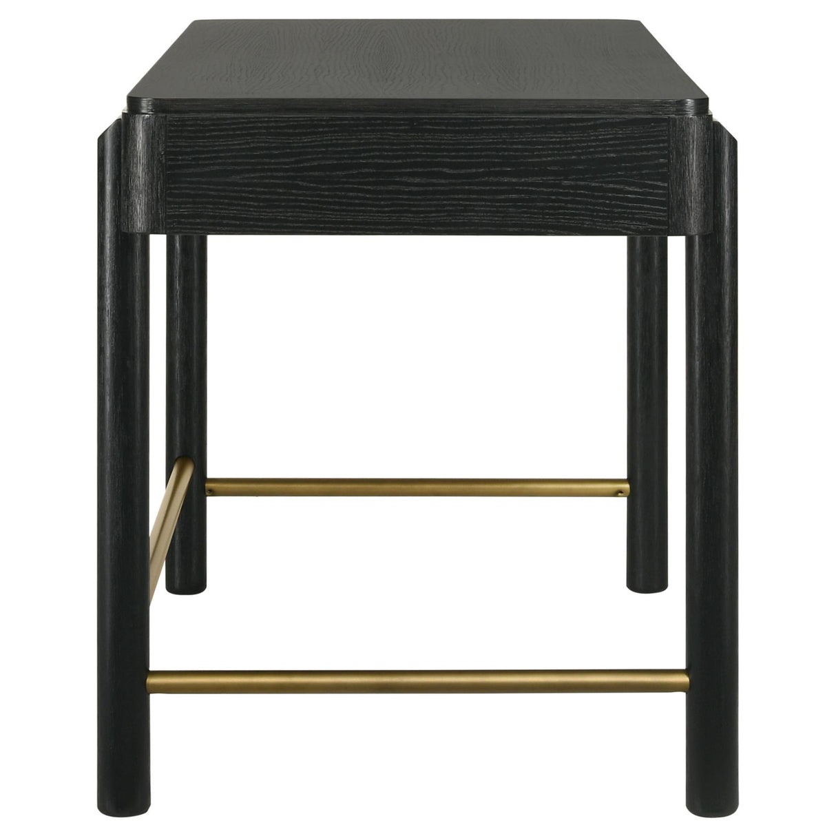 Arini 2-drawer Vanity Desk Makeup Table Black - 224337 - Luna Furniture