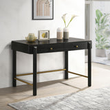 Arini 2-drawer Vanity Desk Makeup Table Black - 224337 - Luna Furniture