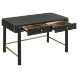 Arini 2-drawer Vanity Desk Makeup Table Black - 224337 - Luna Furniture