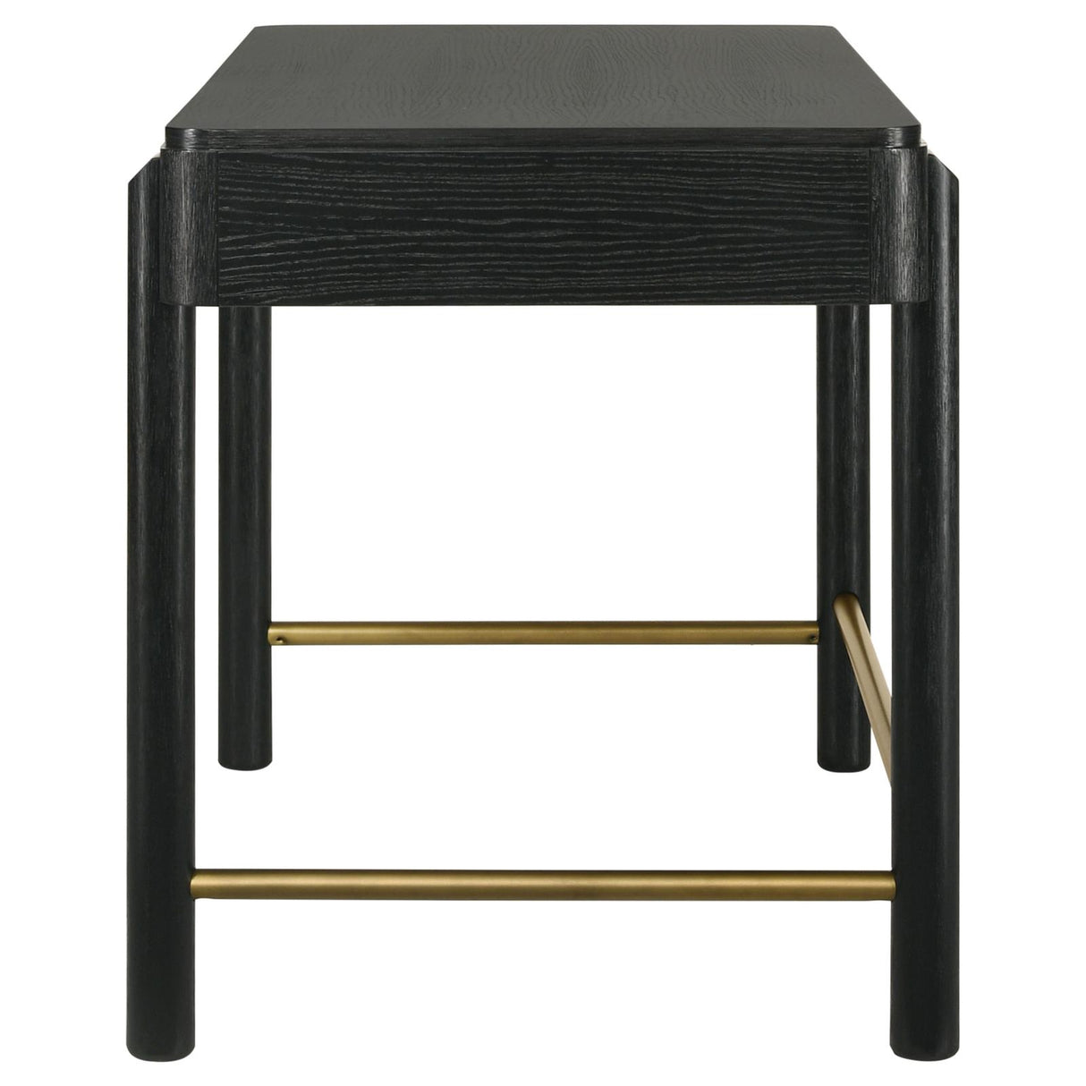 Arini 2-drawer Vanity Desk Makeup Table Black - 224337 - Luna Furniture