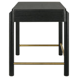 Arini 2-drawer Vanity Desk Makeup Table Black - 224337 - Luna Furniture